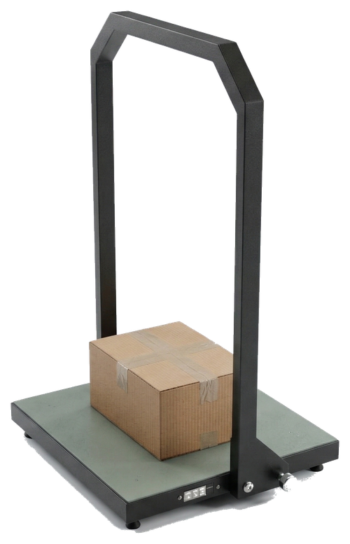 Parcel dimensioning device